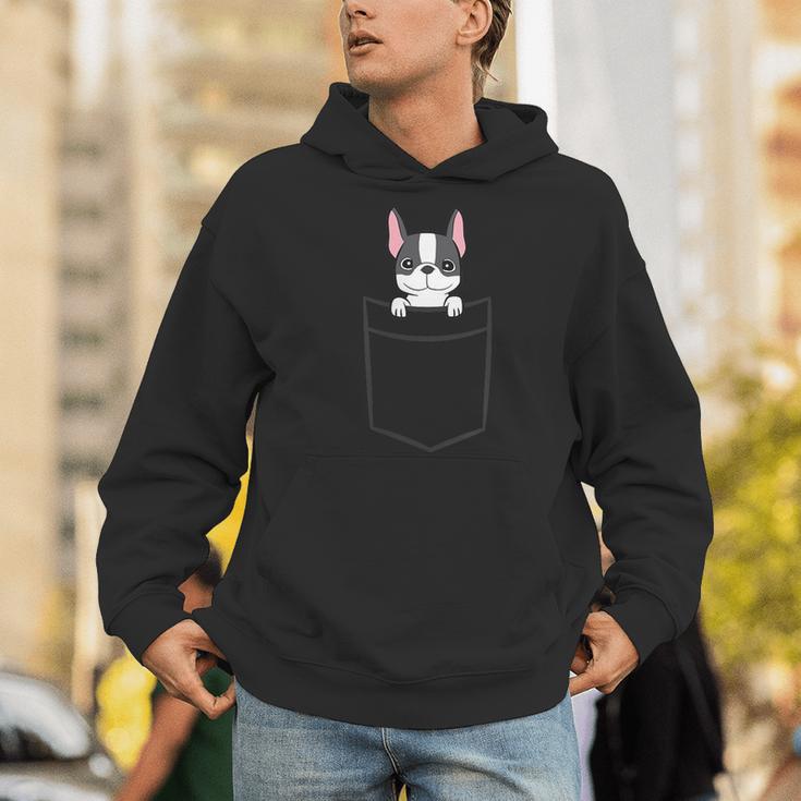 Boston Terrier In The Pocket Cute Boston Terrier Dog For Men Women Girls Kids Men Hoodie, funny gift