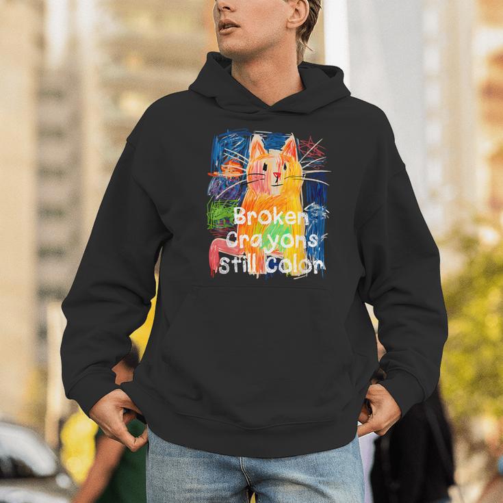 Broken Crayons Still Color Cat Teacher Men Hoodie, funny gift Broken Crayons Still Color Cat Teacher Men Hoodie, funny gift