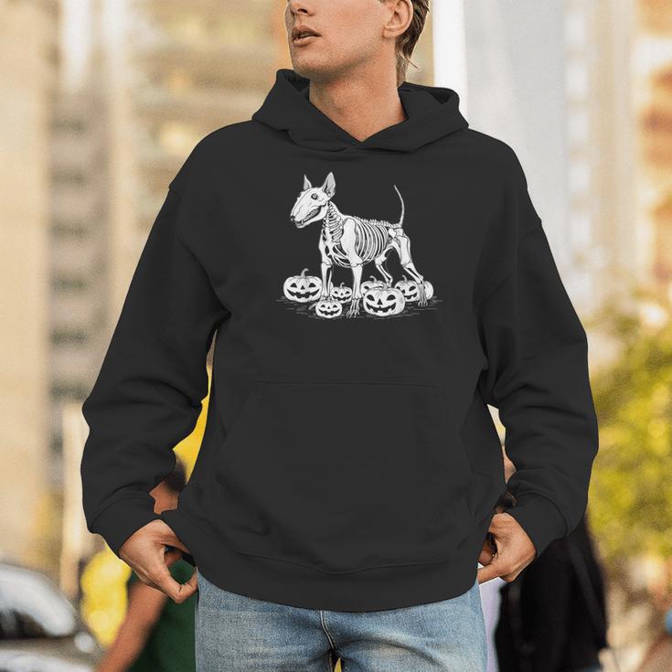 Bull Terrier Skeleton Birthday Halloween Kids Men Hoodie, funny gift