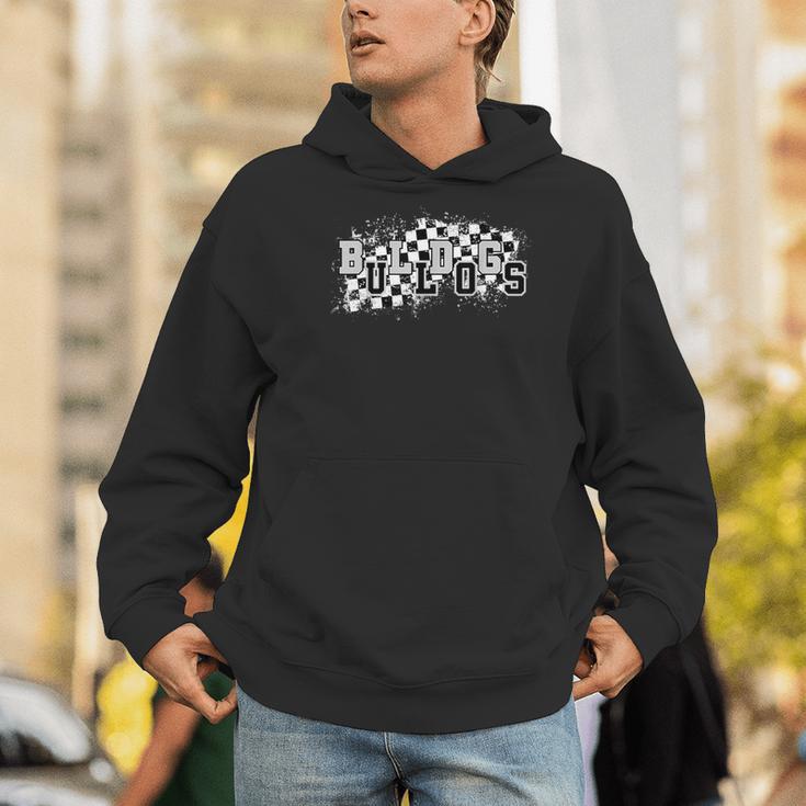 Bulldogs School Spirit Bulldog Pride Checkered Teacher Men Hoodie, funny gift Bulldogs School Spirit Bulldog Pride Checkered Teacher Men Hoodie, funny gift