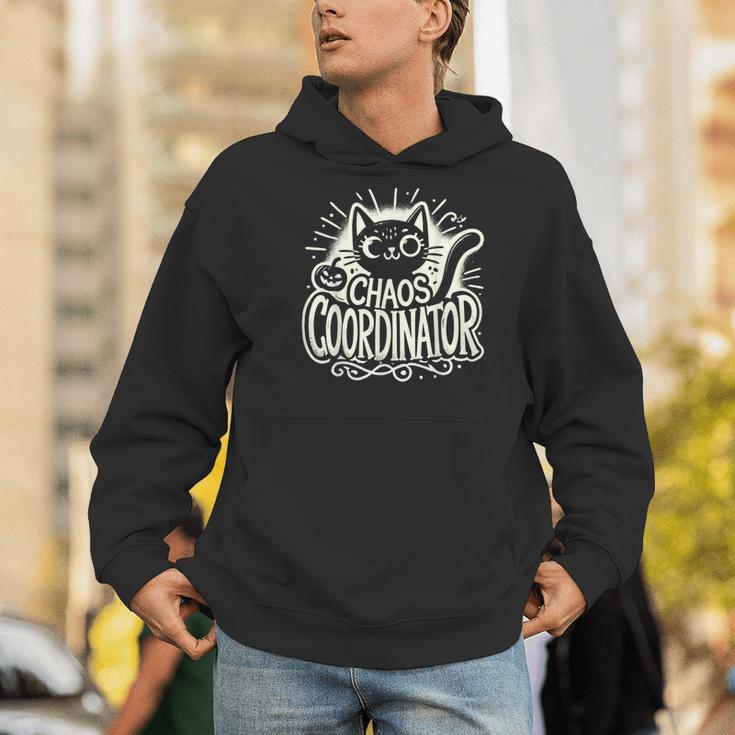 Cat Chaos Coordinator For Women Mom Halloween Teacher Men Hoodie, funny gift