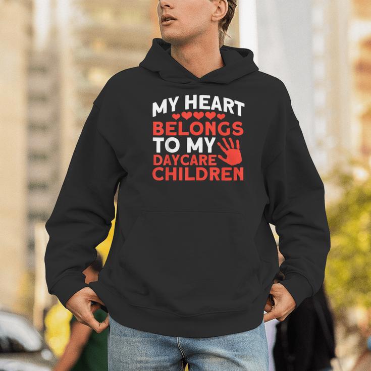 Childcare My Heart Belongs To Children Daycare Teacher Men Women Men Hoodie, funny gift