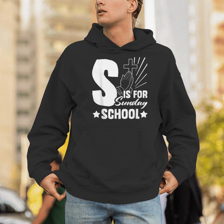 Christian Teacher S Is For Sunday School Essentials Men Hoodie, funny gift Christian Teacher S Is For Sunday School Essentials Men Hoodie, funny gift