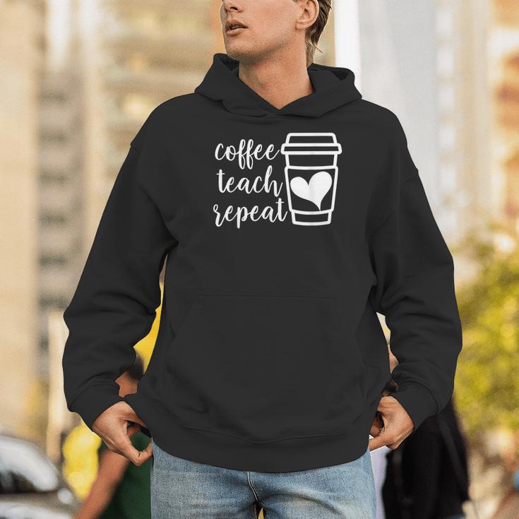 Coffee Teach Repeat Women's Misses Plus Size Teacher Men Hoodie, funny gift Coffee Teach Repeat Women's Misses Plus Size Teacher Men Hoodie, funny gift