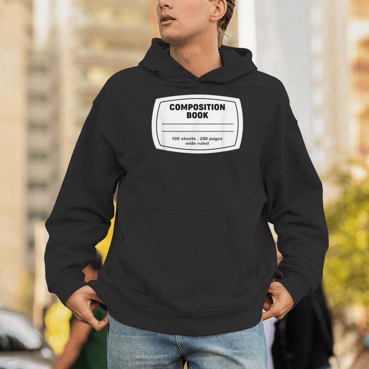 Composition Notebook Halloween Costume Teacher Student Men Hoodie, funny gift Composition Notebook Halloween Costume Teacher Student Men Hoodie, funny gift
