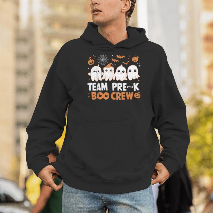 Cute Ghosts Pre-K Boo Crew Teachers Halloween Party Team For Men Women Kids Men Hoodie, funny gift
