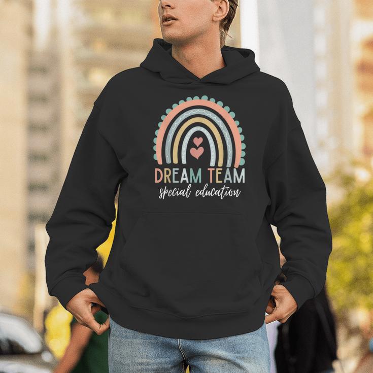 Dream Team Special Education Teacher ED SPED Squad Rainbow Men Hoodie, funny gift Dream Team Special Education Teacher ED SPED Squad Rainbow Men Hoodie, funny gift