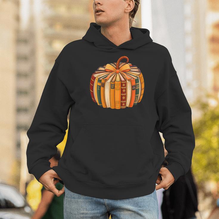 Fall Book Halloween Costume Autumn Pumpkin Teacher Kids Men Hoodie, funny gift
