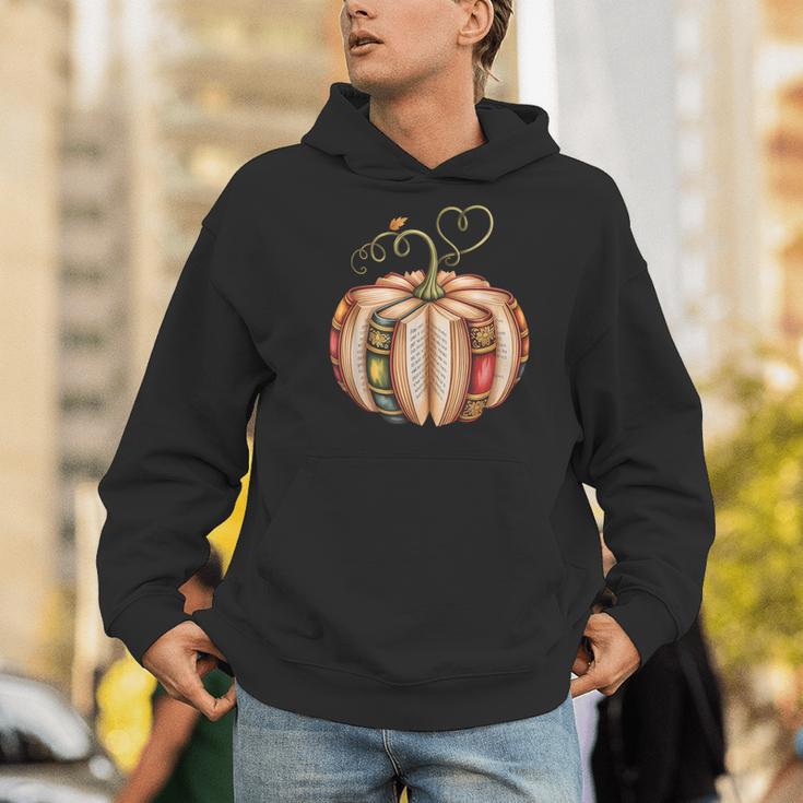 Fall Book Pumpkin Fall Librarians Bookworm Teachers Students Men Hoodie, funny gift Fall Book Pumpkin Fall Librarians Bookworm Teachers Students Men Hoodie, funny gift