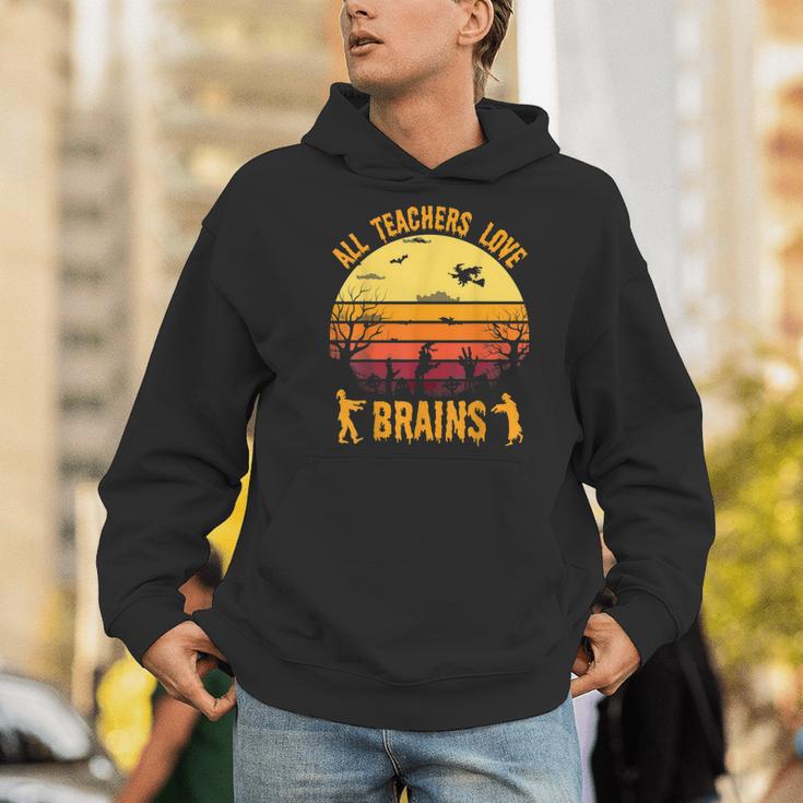 Halloween Costume Teacher Love Brains Zombie Men Hoodie, funny gift Halloween Costume Teacher Love Brains Zombie Men Hoodie, funny gift