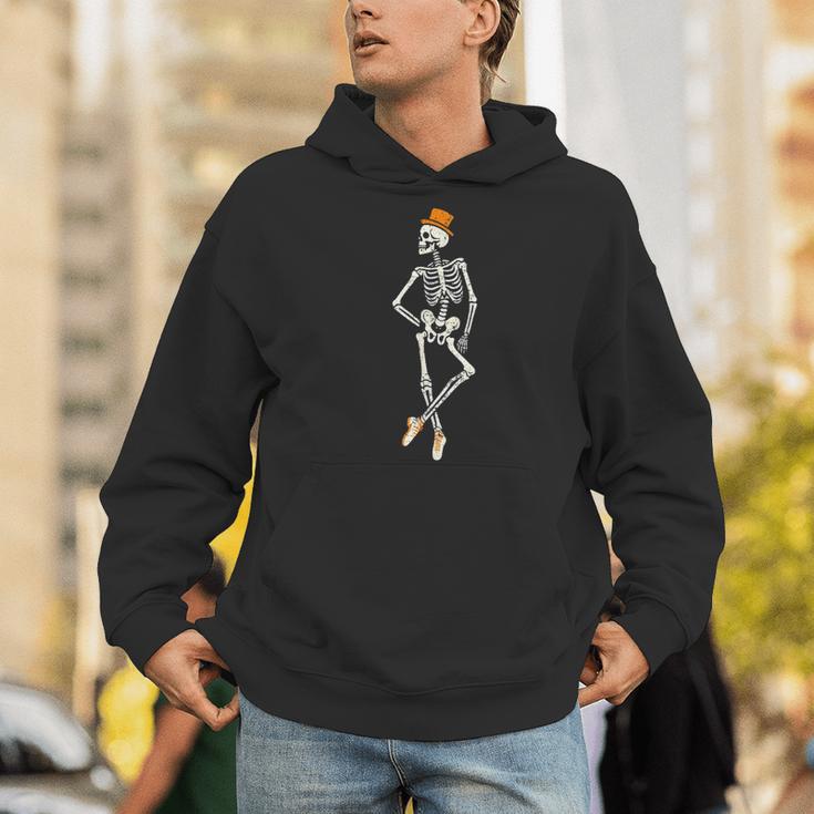 Halloween Skeleton Tap Dance Ballet Dance Teacher Men Hoodie, funny gift