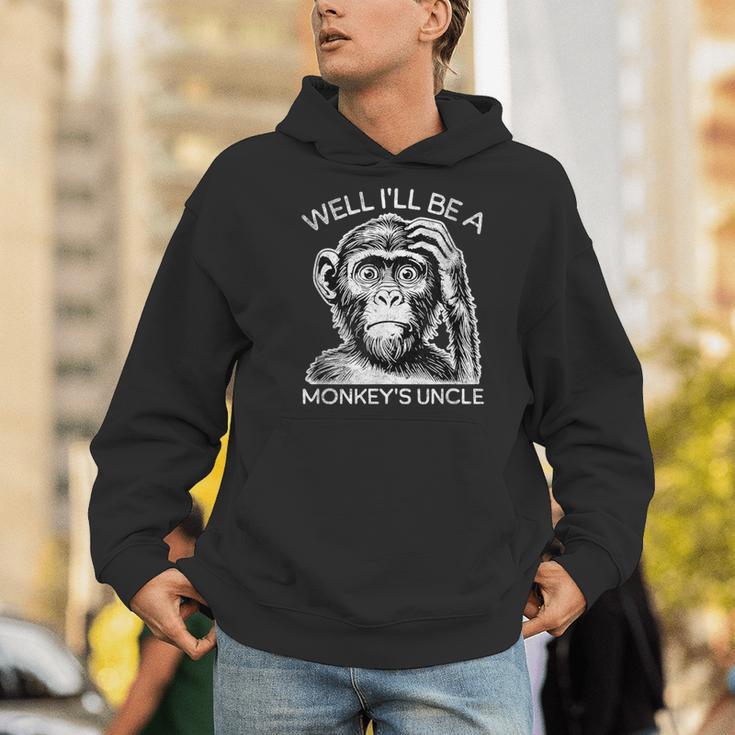 Well I'Ll Be a Monkey's Uncle Teacher And Student Men Hoodie, funny gift Well I'Ll Be a Monkey's Uncle Teacher And Student Men Hoodie, funny gift