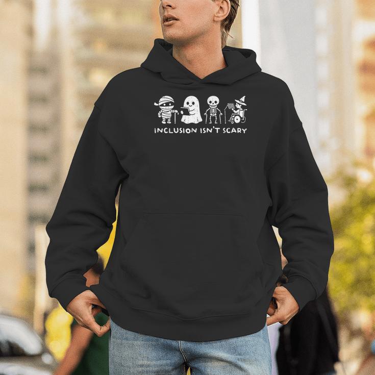 Inclusion Isn't Scary SLP Halloween Ghost Mummy Sped Teacher Men Hoodie, funny gift Inclusion Isn't Scary SLP Halloween Ghost Mummy Sped Teacher Men Hoodie, funny gift