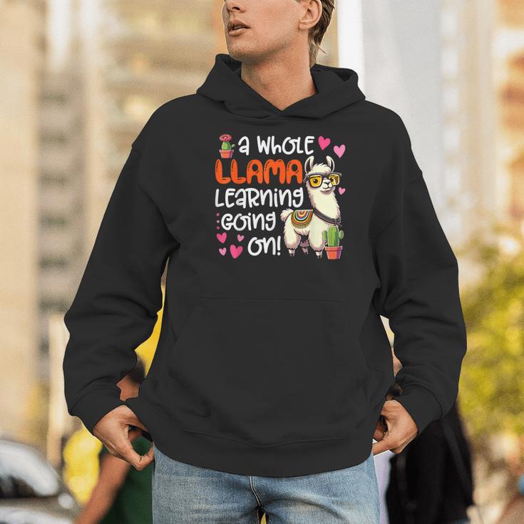 Llama Learning Teachers Students Alpaca Lover Back To School Men Hoodie, funny gift Llama Learning Teachers Students Alpaca Lover Back To School Men Hoodie, funny gift