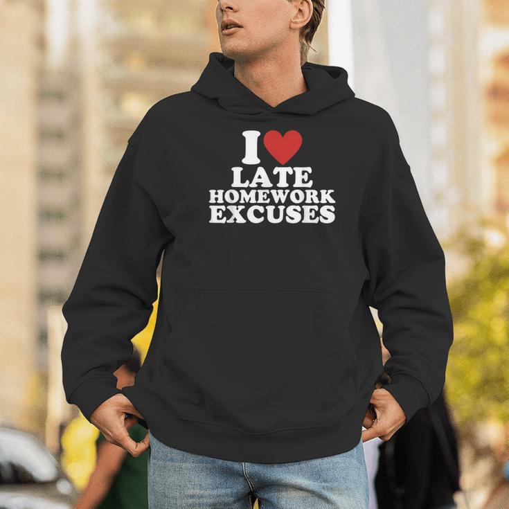 I Love Late Homework Excuses Sarcastic Teacher Lie For Men Women Men Hoodie, funny gift I Love Late Homework Excuses Sarcastic Teacher Lie For Men Women Men Hoodie, funny gift