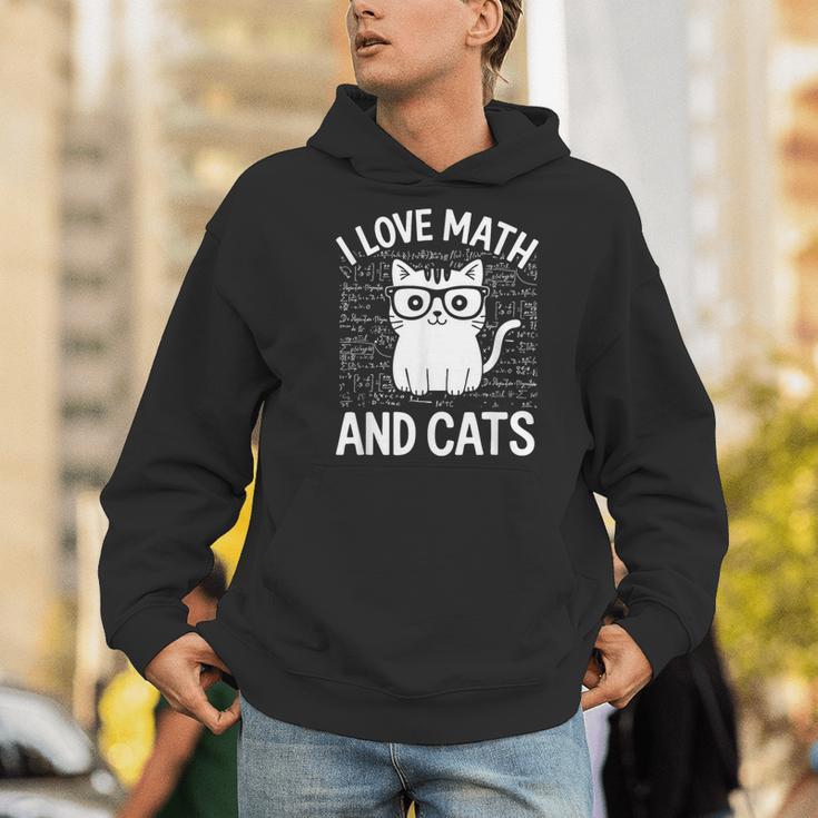 Math And Cats Apparel For Teachers Students Cat Lovers Men Hoodie, funny gift