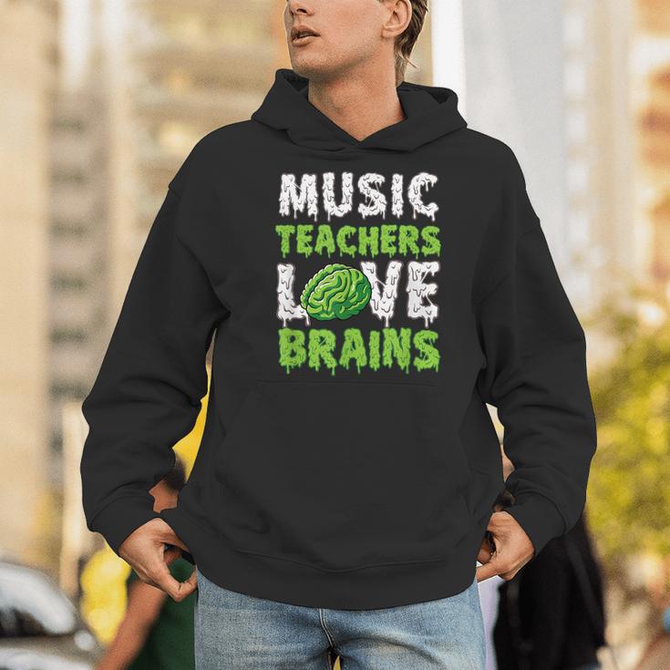 Music Teachers Love Brains Cute Teaching Halloween Men Hoodie, funny gift Music Teachers Love Brains Cute Teaching Halloween Men Hoodie, funny gift