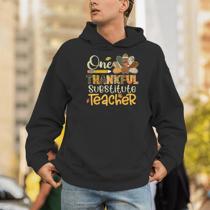 One Thankful Substitute Teacher Turkey Leopard Thanksgiving For Men Women Men Hoodie, funny gift One Thankful Substitute Teacher Turkey Leopard Thanksgiving For Men Women Men Hoodie, funny gift