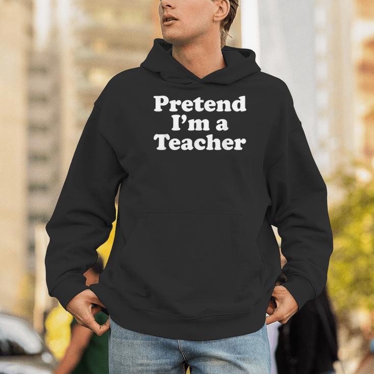 Pretend I'm A Teacher Lazy Easy Halloween Costume Men Hoodie, funny gift Pretend I'm A Teacher Lazy Easy Halloween Costume Men Hoodie, funny gift