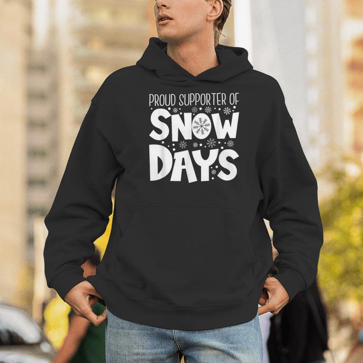 Proud Supporter Of Snow Days Teacher Christmas Men Women Men Hoodie, funny gift