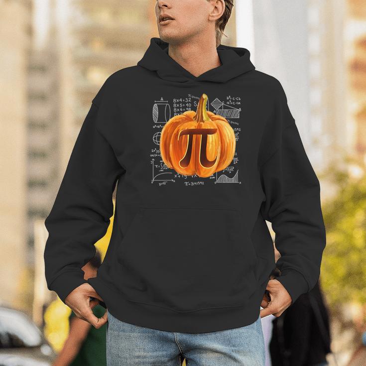Pumpkin Pie Halloween Thanksgiving Math Teacher Pi Day Men Hoodie, funny gift