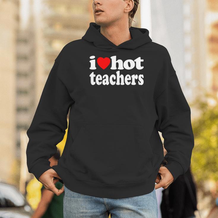 Retro I Love Hot Teachers Vintage I Heart Hot Teacher Men Women Girls Kids Men Hoodie, funny gift