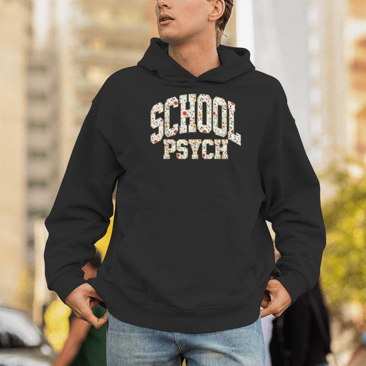 Retro Wildflower School Psych Teacher School Psychologist Men Hoodie, funny gift