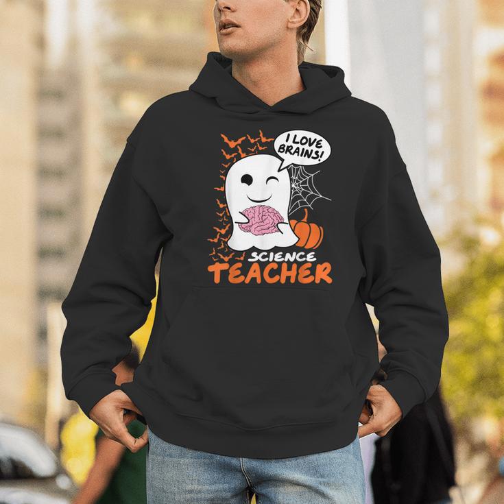Science Teacher Cute Ghost Halloween Teacher Men Women Men Hoodie, Science Teacher Hoodies, funny gift