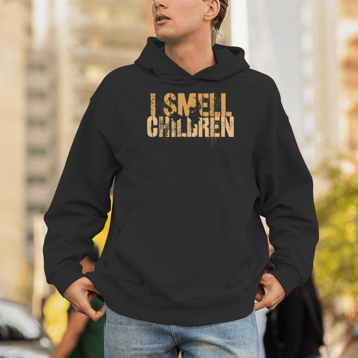 I SMELL CHILDREN Halloween Teacher Classroom I Teach Men Hoodie, funny gift