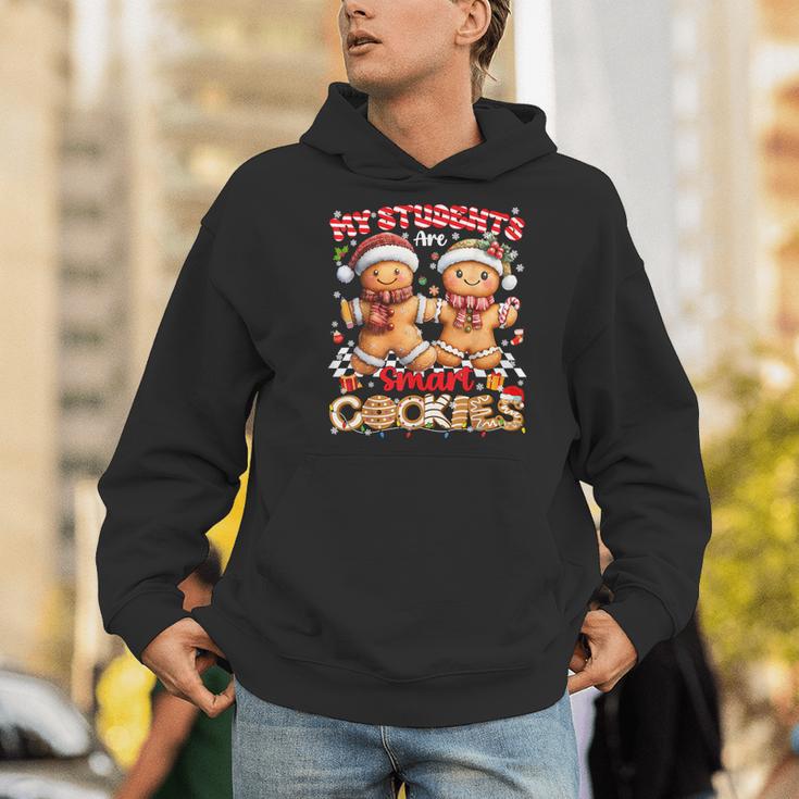 My Student Are Smart Cookies Pjs Christmas Xmas Teacher Men Hoodie, funny gift