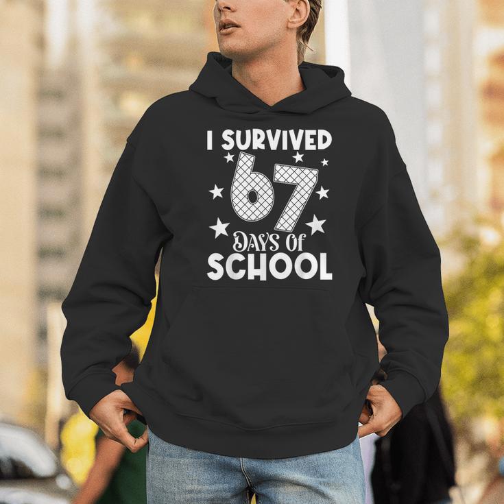 I Survived 67 Days Of School Teachers Students Men Hoodie, funny gift I Survived 67 Days Of School Teachers Students Men Hoodie, funny gift