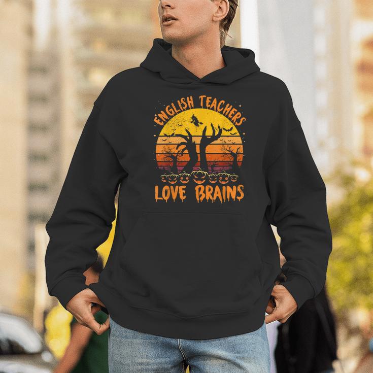 Teacher Halloween All English Teachers Love Brains Men Hoodie, English Teacher Hoodies, funny gift Teacher Halloween All English Teachers Love Brains Men Hoodie, English Teacher Hoodies, funny gift