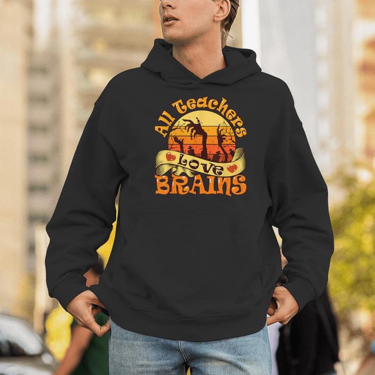 Teacher All Teachers Love Brains Halloween Party Men Hoodie, funny gift Teacher All Teachers Love Brains Halloween Party Men Hoodie, funny gift