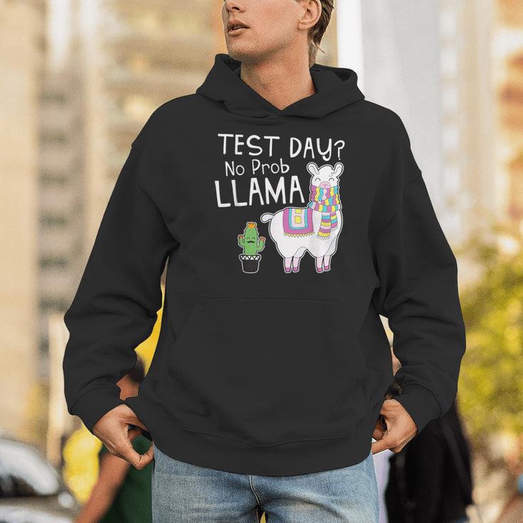 Teachers Testing Day Test Day No Prob Llama Teacher Men Hoodie, funny gift Teachers Testing Day Test Day No Prob Llama Teacher Men Hoodie, funny gift
