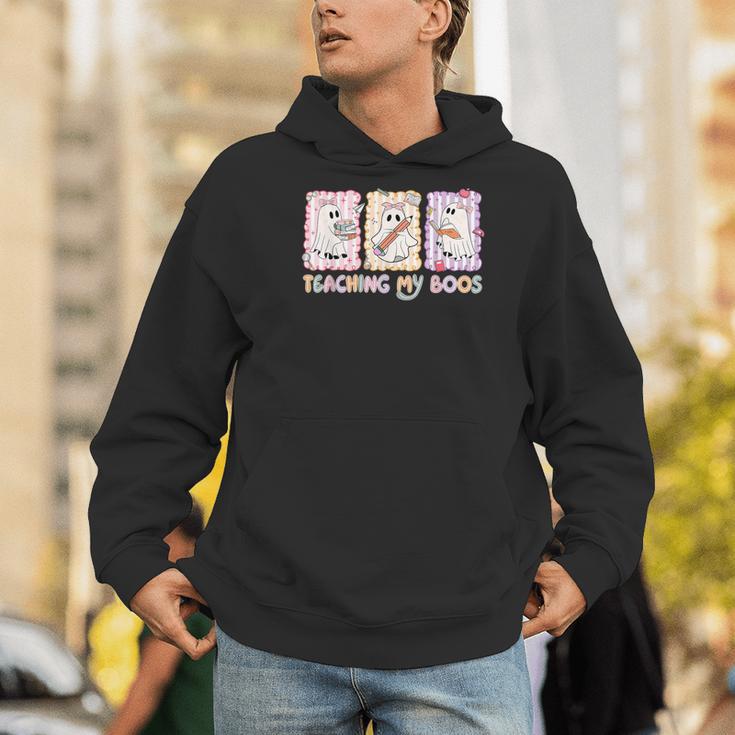 Teaching Is My Boos Teacher Ghost Halloween Women Girls Men Hoodie, funny gift Teaching Is My Boos Teacher Ghost Halloween Women Girls Men Hoodie, funny gift