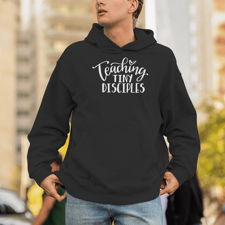 Teaching Tiny Disciples Christian Teacher Men Hoodie, funny gift Teaching Tiny Disciples Christian Teacher Men Hoodie, funny gift