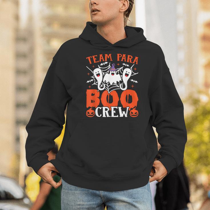 Team Para Boo Crew Halloween Ghost Paraprofessional Teacher Men Hoodie, funny gift Team Para Boo Crew Halloween Ghost Paraprofessional Teacher Men Hoodie, funny gift