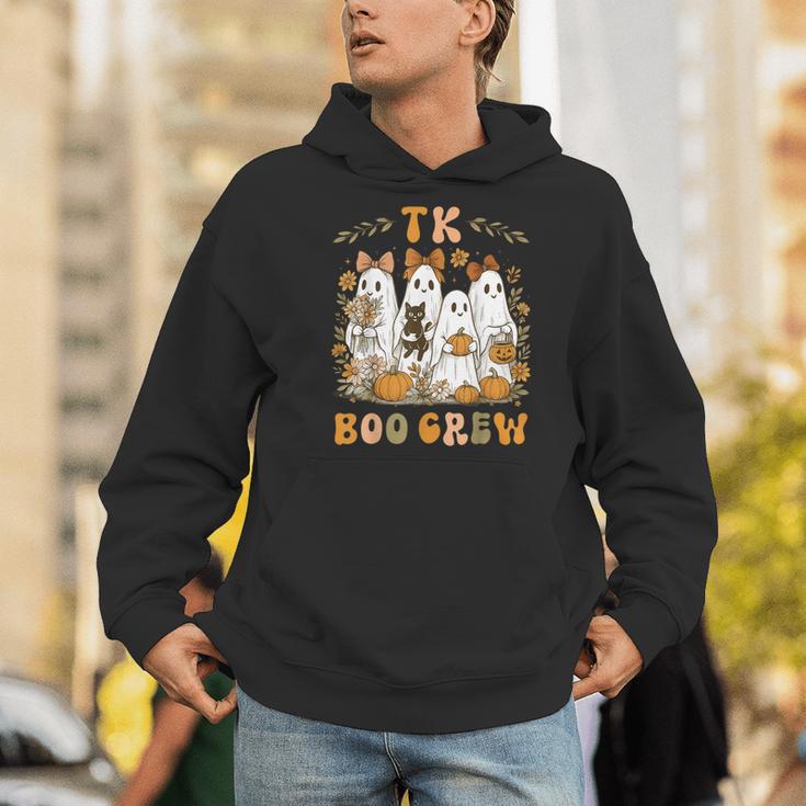TK Boo Crew Preppy Halloween Floral Ghost TK Teacher Team TK Men Hoodie, funny gift TK Boo Crew Preppy Halloween Floral Ghost TK Teacher Team TK Men Hoodie, funny gift