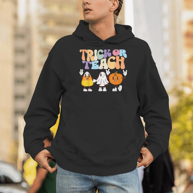 Trick Or Teach Cute Halloween Teacher Men Hoodie, funny gift