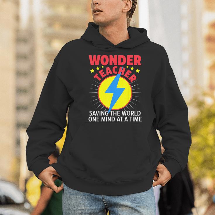 Wonder Teacher Costume Shirt Teacher Halloween Costume Men Women Men Hoodie, funny gift