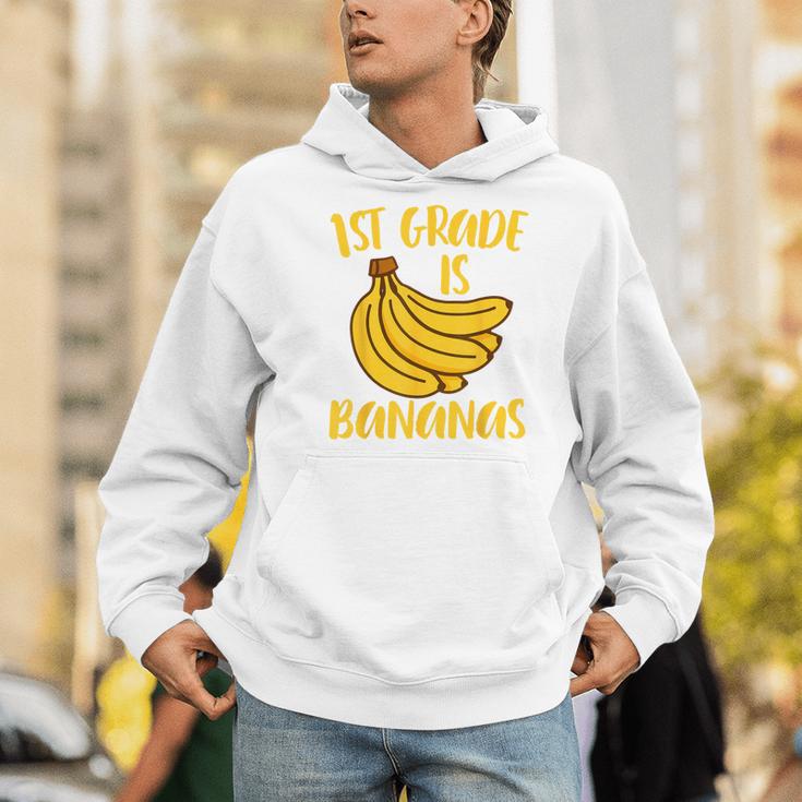1st Grade Is Bananas Teacher Teaching Back To School Men Hoodie, funny gift