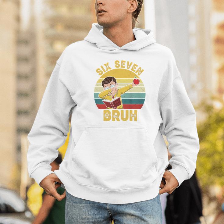 67 Meme Six Seven Bruh Retro Dabbing Teacher School Men Hoodie, funny gift 67 Meme Six Seven Bruh Retro Dabbing Teacher School Men Hoodie, funny gift