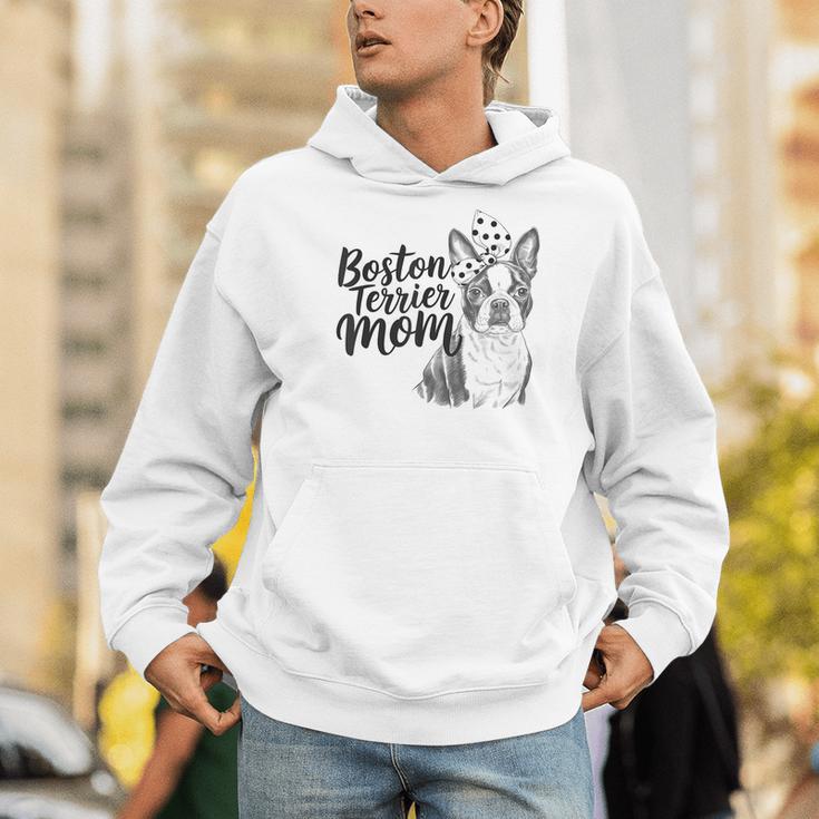 Boston Terrier Dog Bostie Mom Idea For Women Men Hoodie, Boston Terrier Mom Hoodies, funny gift