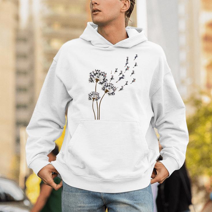 Boston Terrier Flower Fly Dandelion Dog Lover Dog Dad Men Hoodie, Boston Terrier Dad Hoodies, funny gift