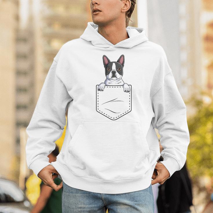 Boston Terrier In The Pocket Cute Boston Terrier Dog Lovers Men Women Girls Kids Men Hoodie, funny gift