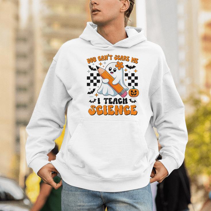 You Can't Scare Me I Teach Science Retro Teacher Halloween Men Hoodie, Science Teacher Hoodies, funny gift