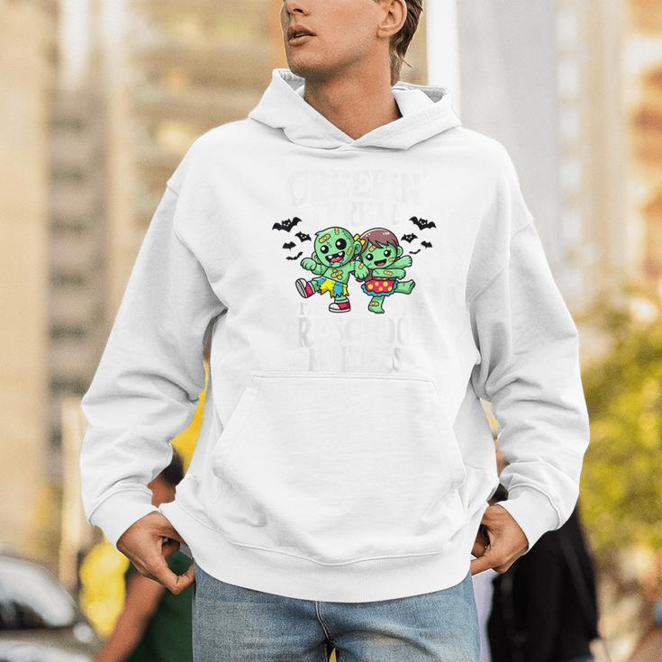 Creepin It Real Monster School Preschool Teacher Halloween Men Hoodie, funny gift