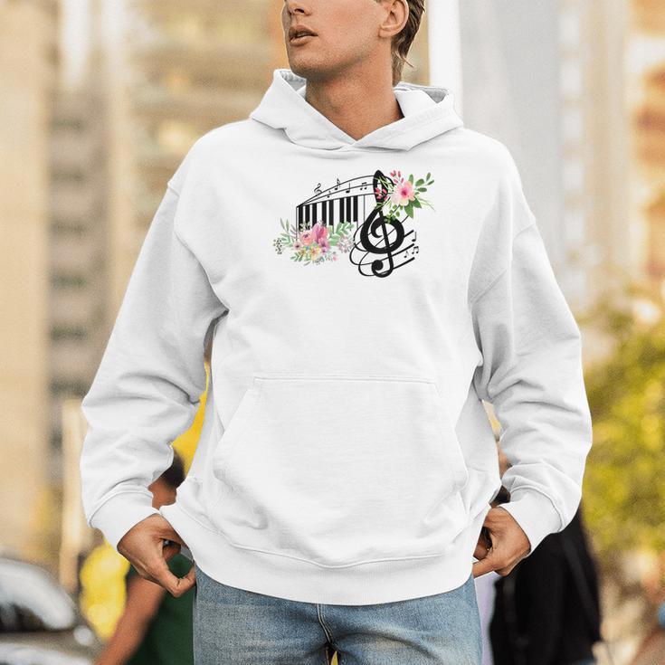 Cut Music Teacher Shirt With a Piano Keys Notes And Flowers Men Hoodie, funny gift Cut Music Teacher Shirt With a Piano Keys Notes And Flowers Men Hoodie, funny gift