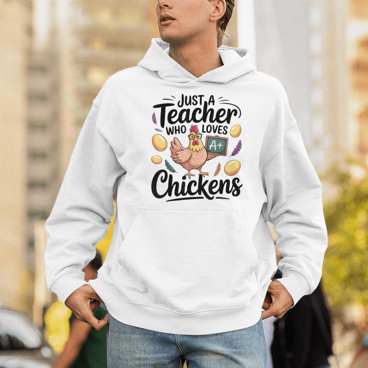 Just a Teacher Who Loves Chickens Chicken Farm Animal Lover Men Hoodie, funny gift Just a Teacher Who Loves Chickens Chicken Farm Animal Lover Men Hoodie, funny gift