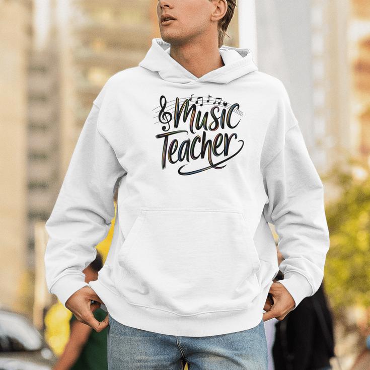 Music Teacher For Women Elementary First Day Of School Men Hoodie, funny gift